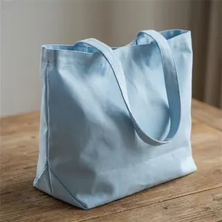 Cotton poplin blue