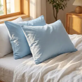 Cotton poplin blue