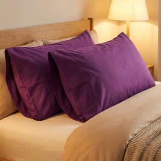 Cotton poplin dark purple