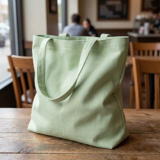 Cotton poplin light mint