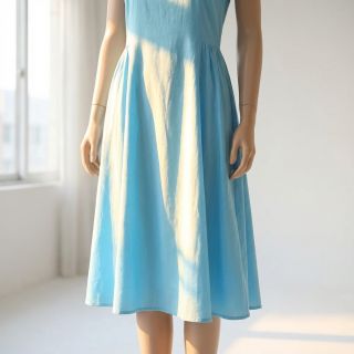 Cotton poplin sky blue