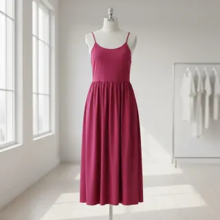 Cotton poplin cerise