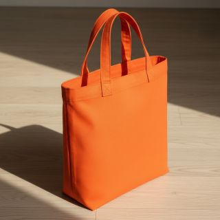 Cotton poplin orange