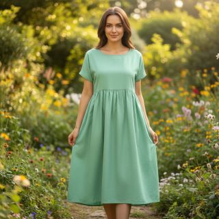 Cotton poplin pepermint