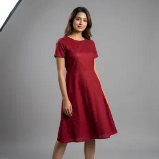 Cotton poplin wine