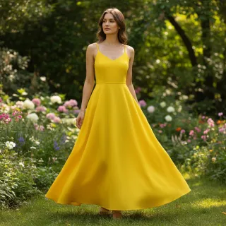 Cotton poplin lemon