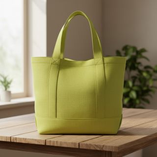 Cotton poplin old lime