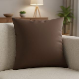 Cotton poplin dark brown