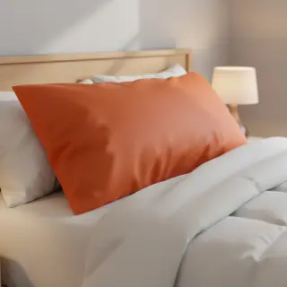 Cotton poplin flame orange