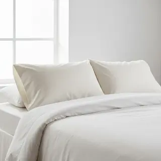 Cotton poplin ecru