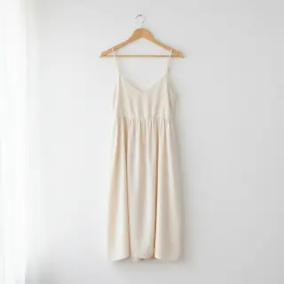 Cotton poplin ecru