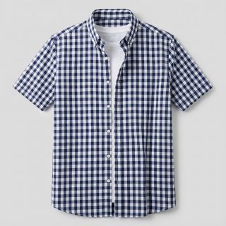 Cotton fabric Check navy
