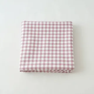 Cotton fabric FLANNEL Check light pink