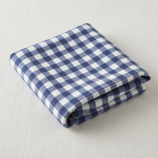 Cotton fabric FLANNEL Check blue
