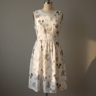 Cotton fabric Safari off white digital print