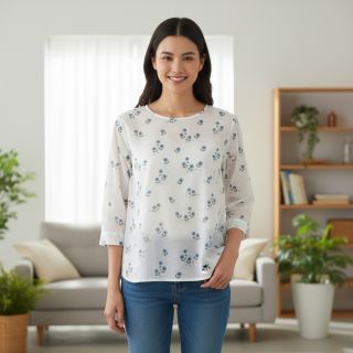 Cotton fabric Vive la France design B digital print