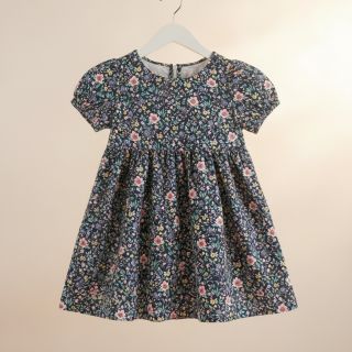 Cotton fabric Flowers Tara navy design B digital print