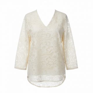 Cotton fabric EMBROIDERY Blanchette design A