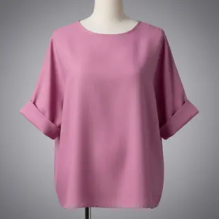 Cotton fabric with linen PREMIUM dawn pink