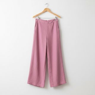 Cotton fabric with linen PREMIUM dawn pink