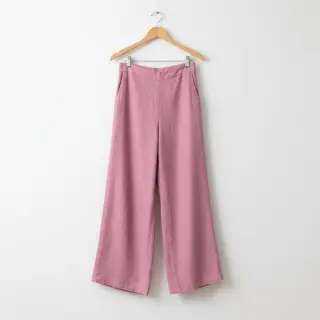 Cotton fabric with linen PREMIUM dawn pink