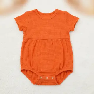Cotton fabric STRETCH Baby orange