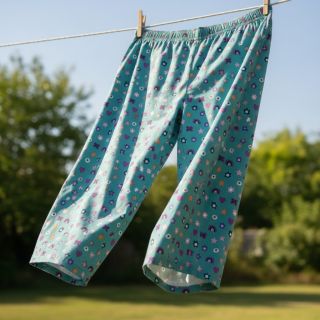 Cotton fabric Love light petrol