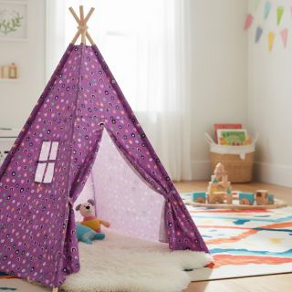 Cotton fabric Love mauve