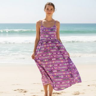 Cotton fabric Love dream mauve