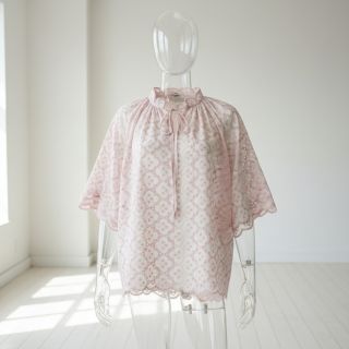 Cotton fabric EMBROIDERY Lilian rose