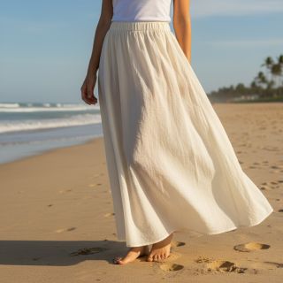 Cotton fabric WASHED SIMPLY NATURAL