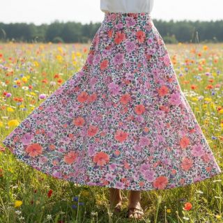 Cotton fabric Expession flowers digital print