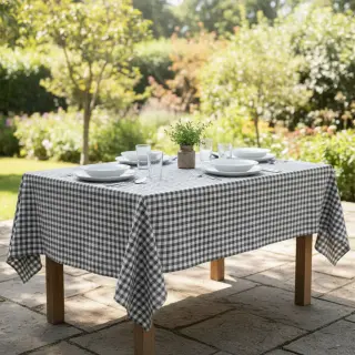 Cotton fabric Brigitte gris
