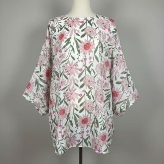 Cotton fabric Meadow white digital print