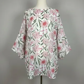Cotton fabric Meadow white digital print