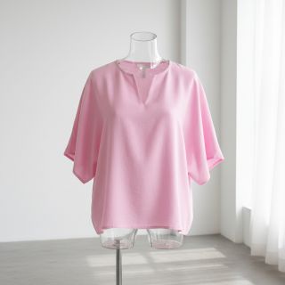 Cotton fabric with linen pink