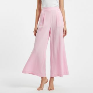 Cotton fabric with linen pink