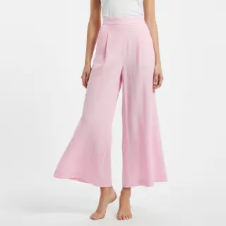 Cotton fabric with linen pink