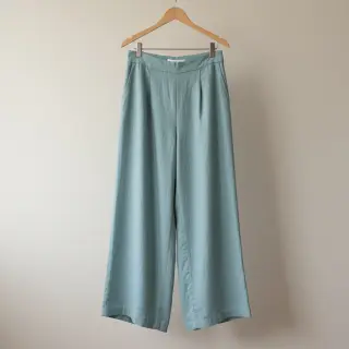 Cotton fabric with linen old blue