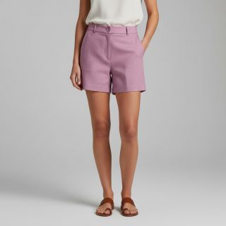 Cotton fabric with linen old pink