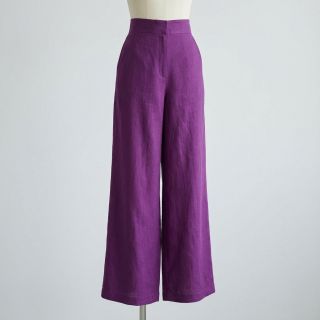 Cotton fabric with linen purple