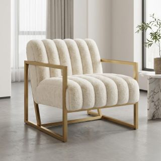 Faux fur Barracuda ecru