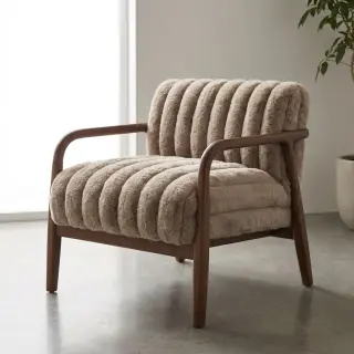 Faux fur Barracuda lin