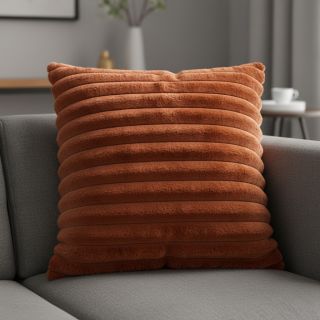 Faux fur Barracuda terracotta