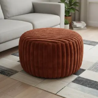 Faux fur Barracuda terracotta