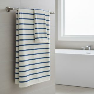 Terry YARN DYED Stripe SMALL light blue