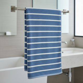 Terry YARN DYED Stripe BIG light blue