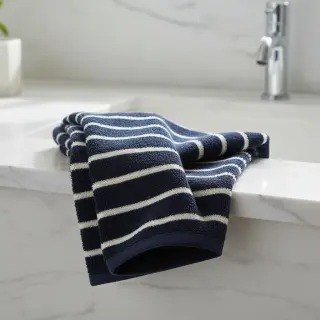 Terry YARN DYED Stripe BIG dark blue