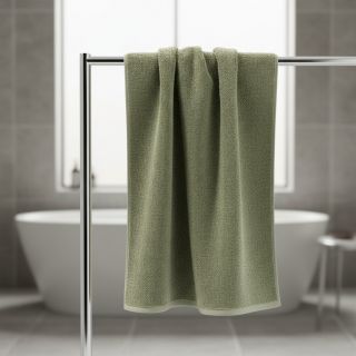 Stretch toweling pistachio