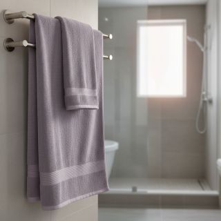 Stretch toweling old purple